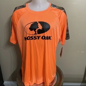 Mossy Oak L Hunting Orange/ Camo Tshirt RN151232 BRAND NEW